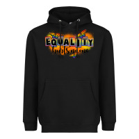 Black Equality hurts no one Heavyweight Hoodie - FaDigitalArtStudio