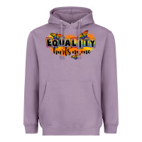 Lavender Equality hurts no one Heavyweight Hoodie - FaDigitalArtStudio