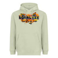 Matcha Equality hurts no one Heavyweight Hoodie - FaDigitalArtStudio