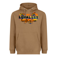 Toasted Coconut Equality hurts no one Heavyweight Hoodie - FaDigitalArtStudio