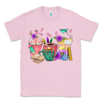 Bubblegum Pink School Girl Coffee Cup Bbs Classic Tee - BundleAndBundleShop