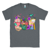 Charcoal Heather School Girl Coffee Cup Bbs Classic Tee - BundleAndBundleShop