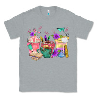 Heather Grey School Girl Coffee Cup Bbs Classic Tee - BundleAndBundleShop