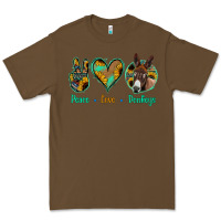 Cacao Peace Love Donkeys Premium Tee - Jasminsmagicworld
