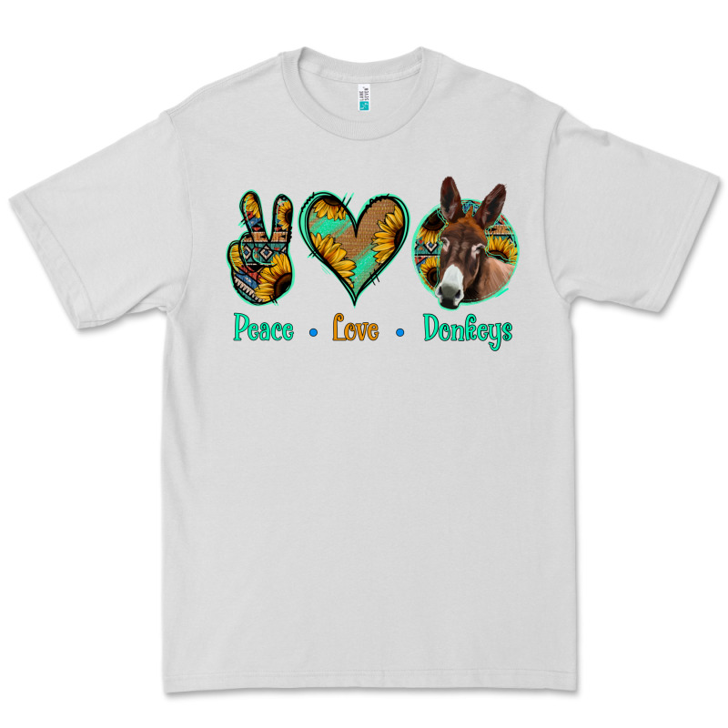 Peace Love Donkeys Premium Tee by Jasminsmagicworld | Teevron
