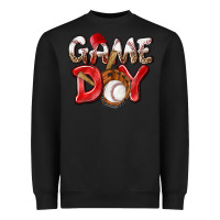 Black Game day Baseball Heavyweight Sweatshirt - NancyCooperArtShop