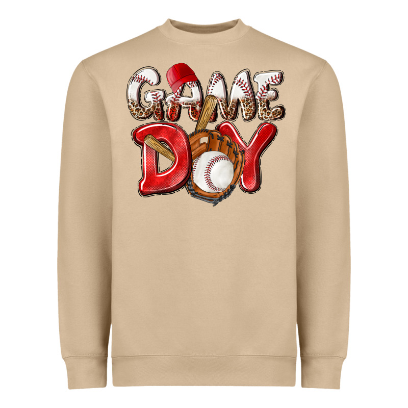 Game Day Baseball Heavyweight Sweatshirt by NancyCooperArtShop | Teevron