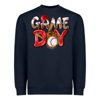 Navy Game day Baseball Heavyweight Sweatshirt - NancyCooperArtShop