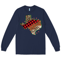 Navy Christmas Texas Long Sleeve Tee - Bettercallsaul