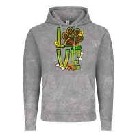 Cloud Rock Tie dye St. Patrick's Day love dog paw Vintage Hoodie - BundleAndBundleShop