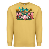 Antique Gold Show mom pig Mother's Day Premium Sweatshirt - FaDigitalArtStudio