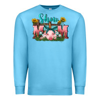 Ocean Blue Show mom pig Mother's Day Premium Sweatshirt - FaDigitalArtStudio