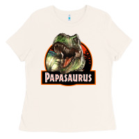 Bone Western Papasaurus Papa Dinosaur Ladies Tee - LillyAllenDesigns