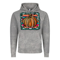 Cloud Rock leopard pumpkin with serape background Vintage Hoodie - RanaPortraitStore