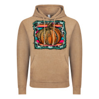 Vintage Coffee leopard pumpkin with serape background Vintage Hoodie - RanaPortraitStore