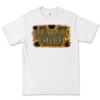 White Sunflower Leopard Mama Tried Premium Tee - Jasminsmagicworld