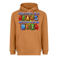 Meerkat Diversity is a fact inclusion is an act Heavyweight Hoodie - FaDigitalArtStudio