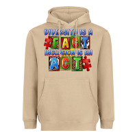 Mushroom Diversity is a fact inclusion is an act Heavyweight Hoodie - FaDigitalArtStudio