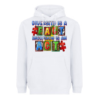 White Diversity is a fact inclusion is an act Heavyweight Hoodie - FaDigitalArtStudio