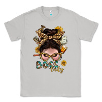 Moon Dust Western Messy Bun Boss Lady With Money Classic Tee - BundleAndBundleShop