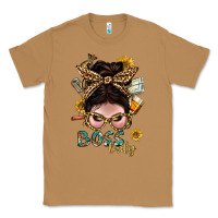Toasted Coconut Western Messy Bun Boss Lady With Money Classic Tee - BundleAndBundleShop