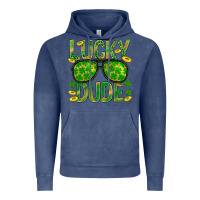 Vintage Denim Lucky Dude St Patricks Vintage Hoodie - BundleAndBundleShop