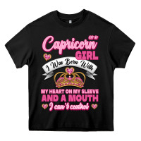 Black As A Capricorn Girl I Was Born With My Heart On My Sleeve And A Mouth Heavy Core Tee - Jasminsmagicworld