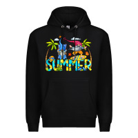 Black Summer Gnomes Premium Hoodie - CowCowDesign