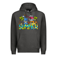 Charcoal Heather Summer Gnomes Premium Hoodie - CowCowDesign