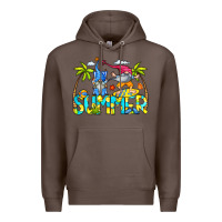 Coffee Summer Gnomes Premium Hoodie - CowCowDesign
