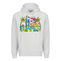 Dove Grey Summer Gnomes Premium Hoodie - CowCowDesign
