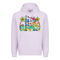 Lilac Summer Gnomes Premium Hoodie - CowCowDesign