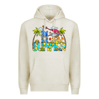 Oatmeal Heather Summer Gnomes Premium Hoodie - CowCowDesign