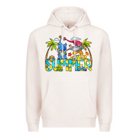 Pale Pink Summer Gnomes Premium Hoodie - CowCowDesign