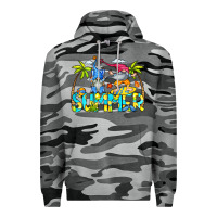 Slate Camo Summer Gnomes Premium Hoodie - CowCowDesign
