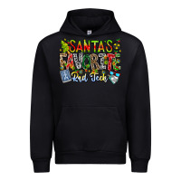 Black Santa's Favorite Rad Tech Urban Hoodie - CowhideDigitalArt