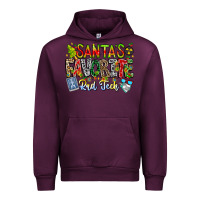 Mauve Wine Santa's Favorite Rad Tech Urban Hoodie - CowhideDigitalArt