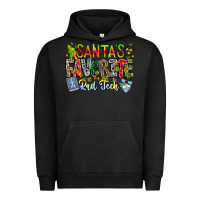 Pigment Black Santa's Favorite Rad Tech Urban Hoodie - CowhideDigitalArt