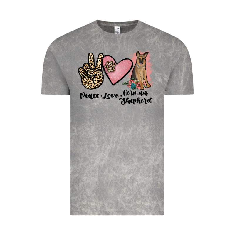 Peace Love German Shepherd Vintage Tee by JahusDesignShop | Teevron