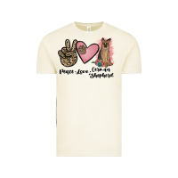 Vintage Arctic peace love german shepherd Vintage Tee - JahusDesignShop