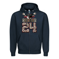 Navy senior 24 Zipper Hoodie - CowGirlArtShop