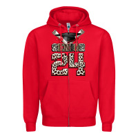Red senior 24 Zipper Hoodie - CowGirlArtShop