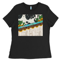 Black cowhide sunflowers cactus Ladies Tee - Jasminsmagicworld