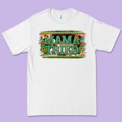 Cowhide Serappe Sunflower Mama Tried Premium Tee Designed By Jasminsmagicworld