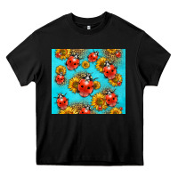 Black Western Sunflowers Ladybug Heavy Core Tee - LillyAllenDesigns