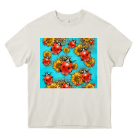 Cream Western Sunflowers Ladybug Heavy Core Tee - LillyAllenDesigns