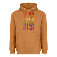 Meerkat lgbtq pride american flag Heavyweight Hoodie - FaDigitalArtStudio