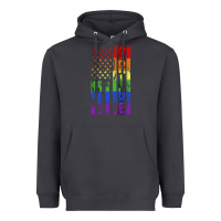 Smoke lgbtq pride american flag Heavyweight Hoodie - FaDigitalArtStudio