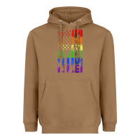 Toasted Coconut lgbtq pride american flag Heavyweight Hoodie - FaDigitalArtStudio
