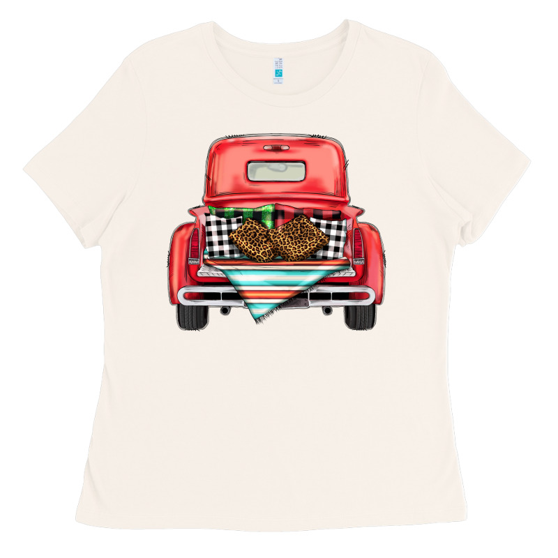 Christmas Truck Ladies Tee by BarkalooDesign | Teevron